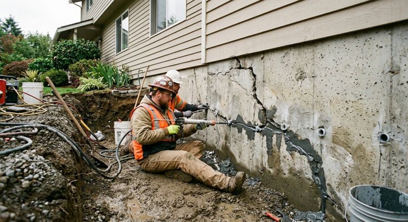 Basement Crack Repair in Bemidji, MN