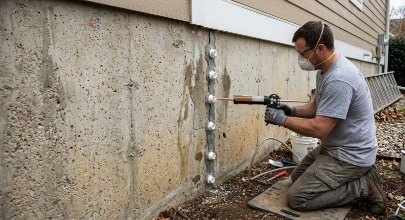 Basement Crack Repair in Bemidji, MN