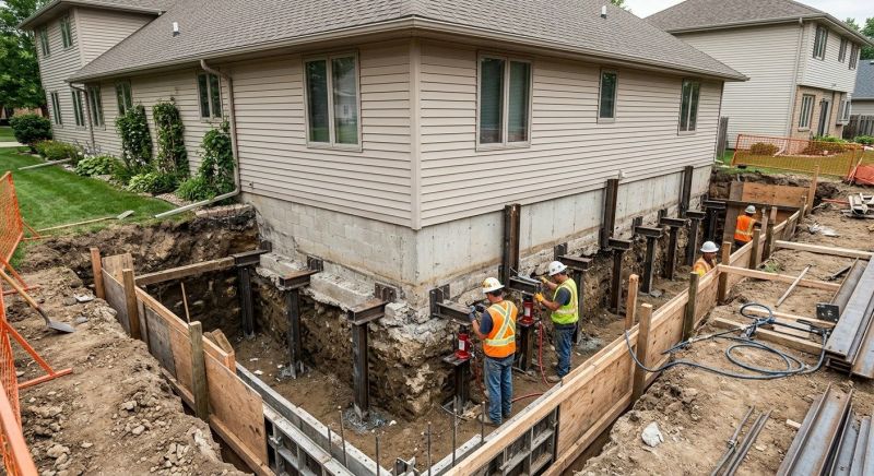 Basement Underpinning in Bemidji, MN