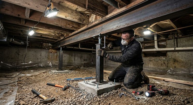Crawlspace Structural Repair in Bemidji, MN