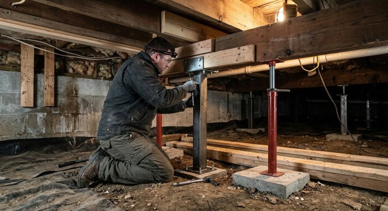 Crawlspace Structural Repair in Bemidji, MN