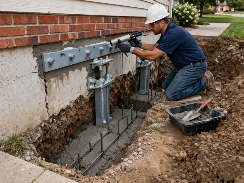 Exterior Foundation Repair in Bemidji, MN