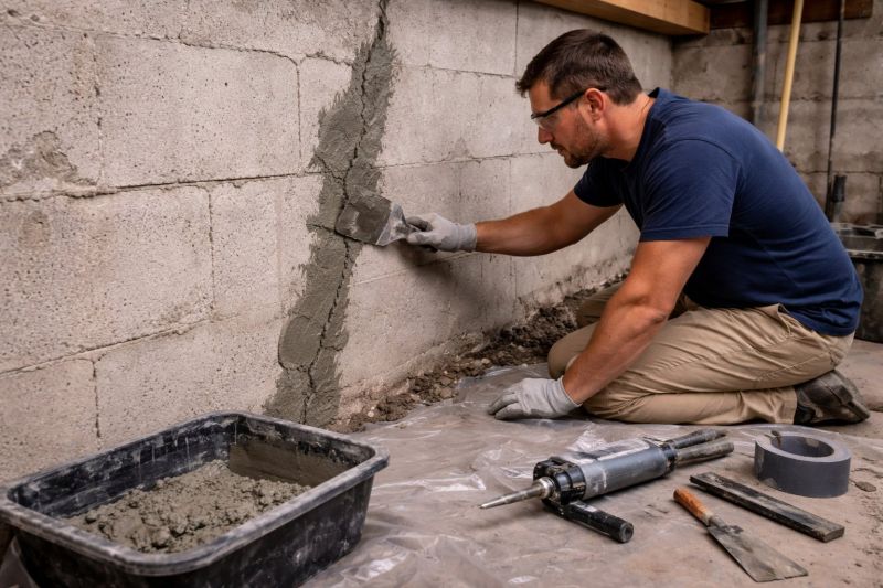 Foundation Crack Repair in Bagley, MN