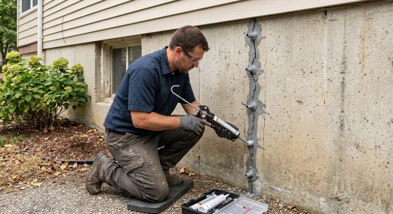 Foundation Crack Sealing in Bemidji, MN