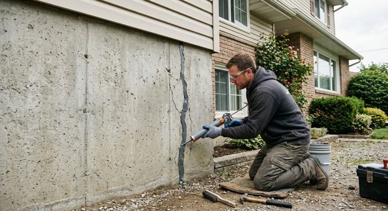 Foundation Crack Sealing in Bemidji, MN