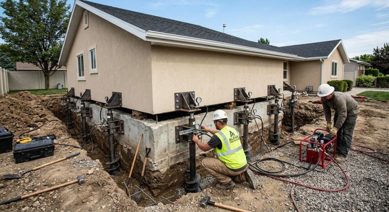Foundation Pier Leveling in Bemidji, MN