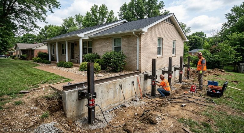 Foundation Pier Leveling in Bemidji, MN