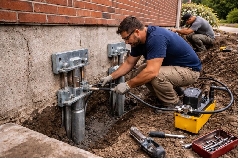 Foundation Pier Repair in Bemidji, MN