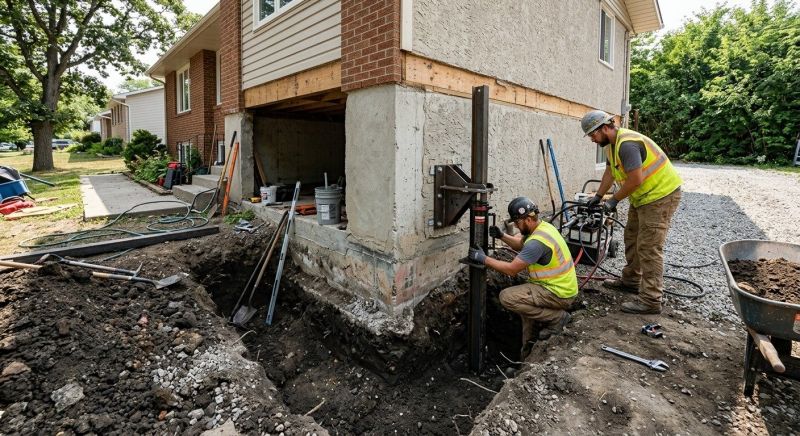 Foundation Pier Repair in Bemidji, MN