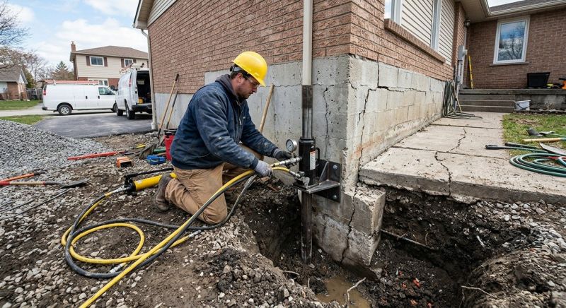 Foundation Settlement Repair in Bemidji, MN