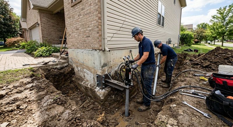 Foundation Settlement Repair in Bemidji, MN