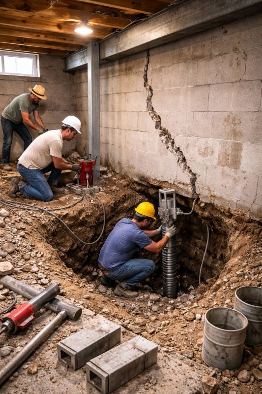Foundation Structural Repair in Clearbrook, MN