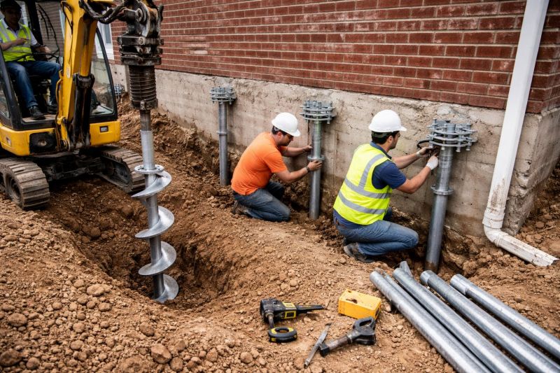 Helical Piers Installation in Bemidji, MN