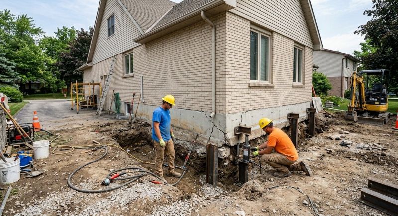 Helical Piers Installation in Bemidji, MN