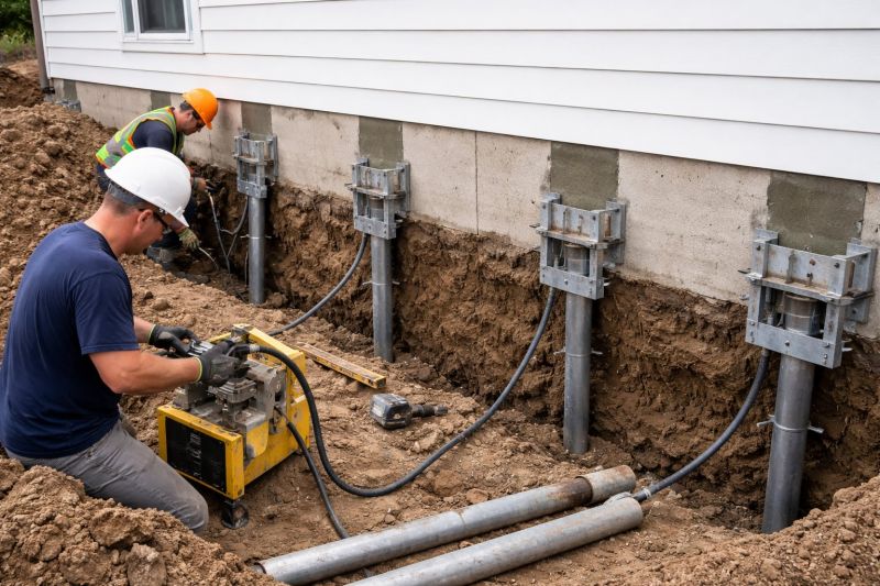 Helical Piers Installation in Bemidji, MN