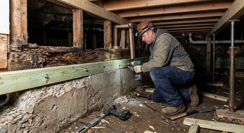 Sinking Foundation Repair in Bagley, MN