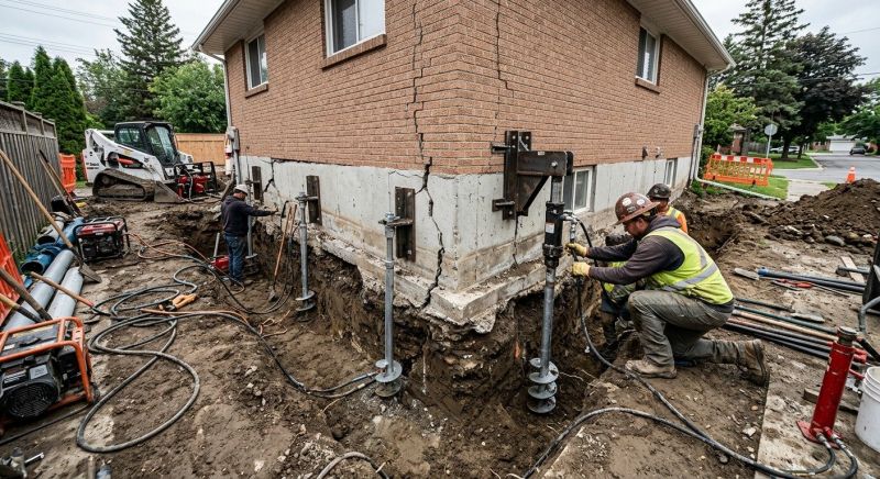 Sinking Foundation Repair in Clearbrook, MN