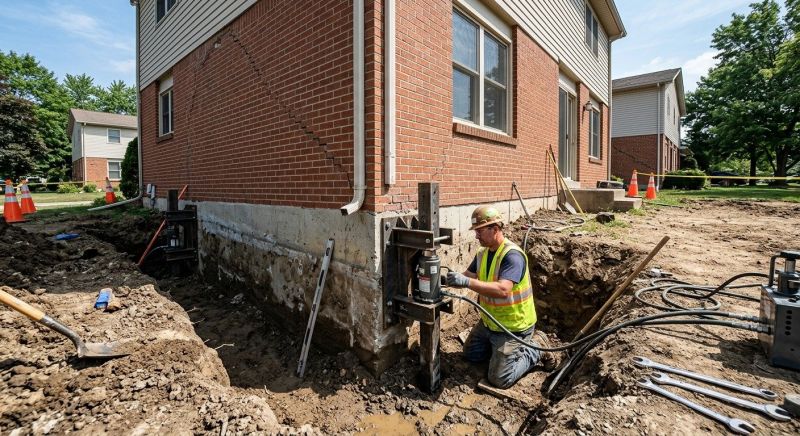 Sinking Foundation Repair in Bemidji, MN