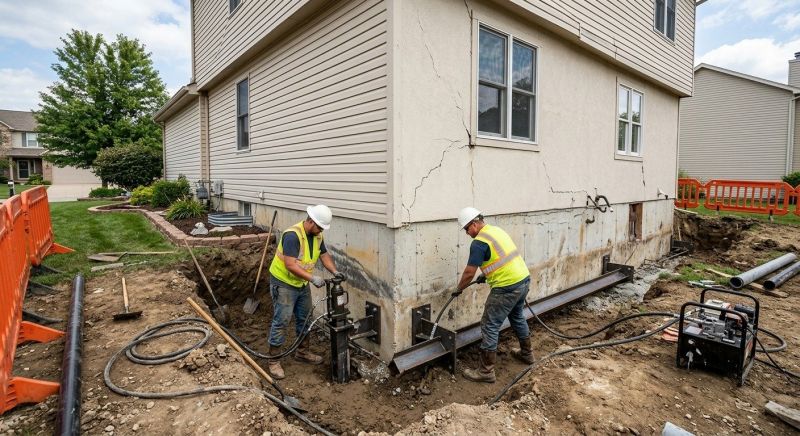 Sinking Foundation Repair in Bemidji, MN